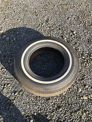 Goodyear  1971 ? D78-14 Power Cushion Tire Polyglas White Wall Vintage Spare • $588.44