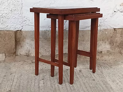 Nesting Tables 2x Set Tables Side Table Danish Modern Vintage Table 60s • £150.20