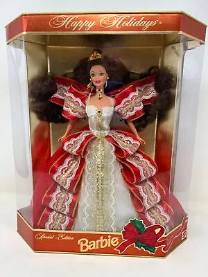 Green Eyes Misprint Barbie Doll Happy Holidays Special Edition 1997 Mattel 17832 • $449.99