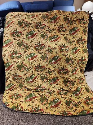 Vintage Coleman Sleeping Bag Flying Ducks Fishing Original Owner FREE SHIPPING  • $149.99