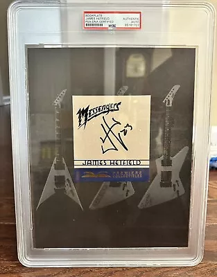 James Hetfield Metallica Signed Bookplate PSA DNA Encapsulated (with Book) • £380.05