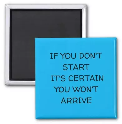 Square Magnet Daily Quotes Reminder Star To Arrive Size 2 Inch Print Collectable • £19.28