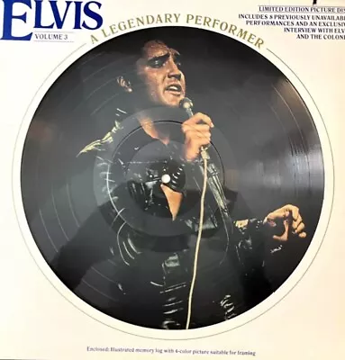 Elvis Presley Legendary Performer Volume 3  Picture Disc  1978 • $12