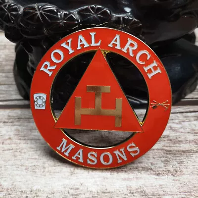 Masonic Car Emblem  ROYAL ARCH MASONS  Badge Mason Freemason Size 3'' Symbol  • $7.99