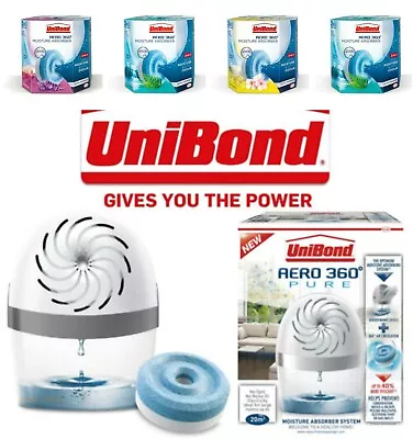 £15.95 • Buy Dehumidifier Moisture Damp Mould Remover Device Refills For Unibond Aero 360 