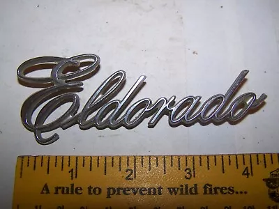 Vintage 69-76 Cadillac Eldorado—Script Nameplate Emblem OEM Metal 9882666 • $25