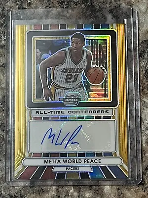 2022-23 Contenders Optic Gold All-Time Contenders 8/10 Metta World Peace • $70