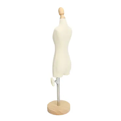 Dress Form Female Mannequin Torso Mini Dress Model W/Wooden Base For Sewing 1 JJ • $32.71