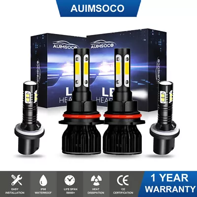 For Lincoln Navigator 1998-2002 6000K LED Headlight HI/LO Fog Lights Bulbs Combo • $49.99