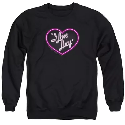 I Love Lucy Sweatshirt Neon Logo Black Pullover • $35.99