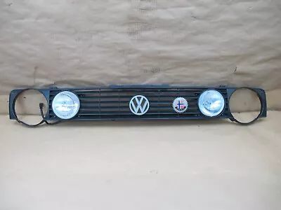 🥇88-93 Vw Golf Mk1 Cabriolet Quad Round Headlight Grille & Fog Light Assy Oem • $493.91