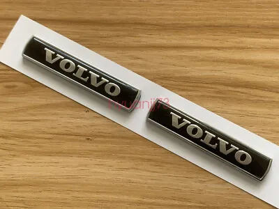 2pcs Metal Black For Volvo Car Emblem Badge Sticker Side Skirts Badge Logo • $19.99