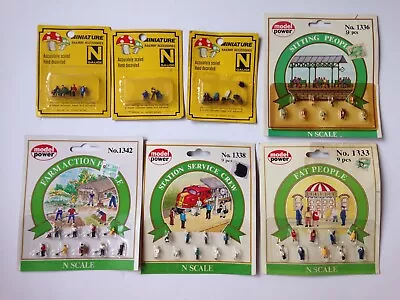 Model Power Figure Lot Farm Action Fat Sitting People Station Service Miniature • $42.99