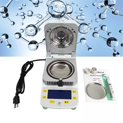 10mg Lab Moisture Analyzer Detector Meter Halogen Lamp Solid Content Tester 110V • $498.20