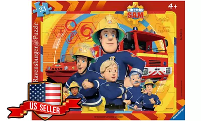 NEW SEALED Ravensburger 06114 Fireman Sam 33Pc Children Jigsaw Puzzle USA SELLER • $15.95