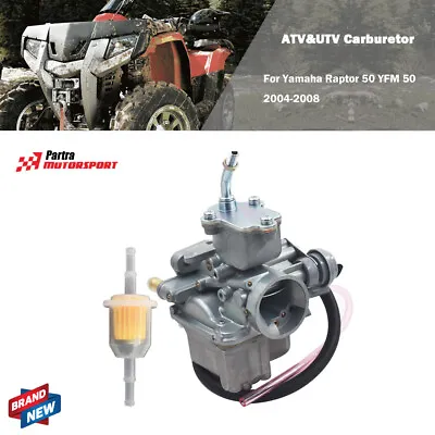 Carburetor For Yamaha Raptor 50 YFM 50 ATV 2004 2005 2006 2007 2008 • $24.40