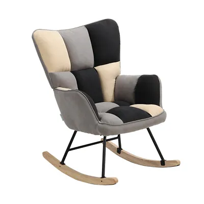 £189.95 • Buy Accent Rocker Chair Single Sofa Chair Upholstered Nursery Rocking Armchair Room