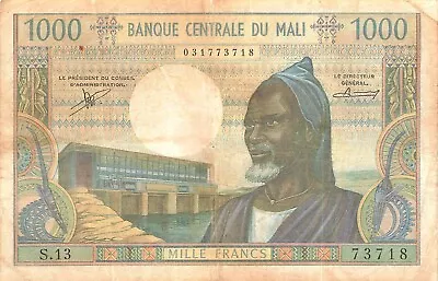 Mali 1000 Francs 1970 • $15.50