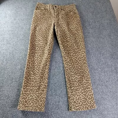 Lucky Brand Bridgette Skinny High Rise Sz 6/28 Tan Leopard Print Stretch Jeans • £18.97