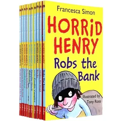 Horrid Henry's Totally Terrible Collection 10 Books Set By Francesca Simon • £15.75