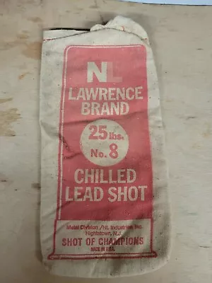 Vintage Lawrence Brand Chilled Lead Shot Bag No 8 Empty  • $9.99