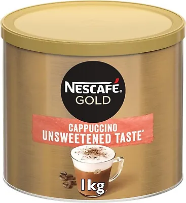 NESCAFÉ Gold Cappuccino Unsweetened Taste Instant Coffee 1kg Tin • £19.99