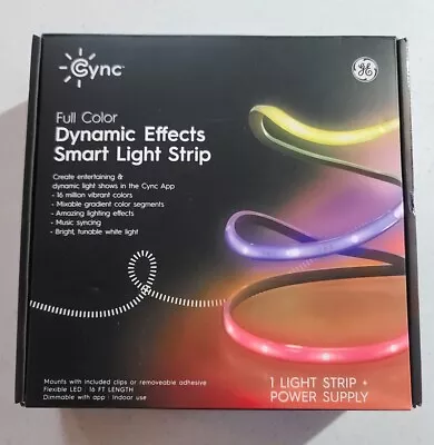 CYNC Dynamic Effects Smart Light 16Ft Strip + Power Supply • $55.25