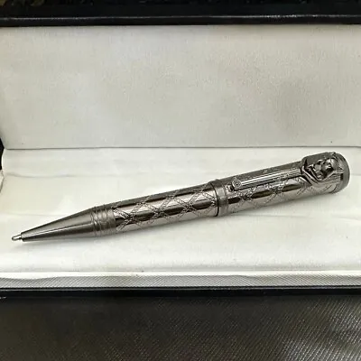 Luxury Great Writers Kipling Series Metal-Grey Color 0.7mm Ballpoint Pen No Box • $11.50
