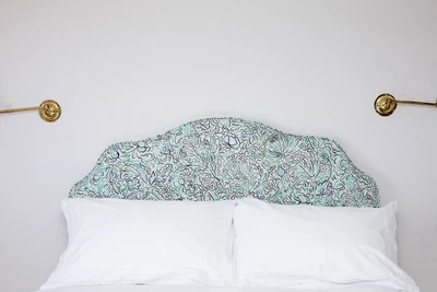 £550 • Buy Bespoke Double Headboard In Claire De Quenetain Fabric