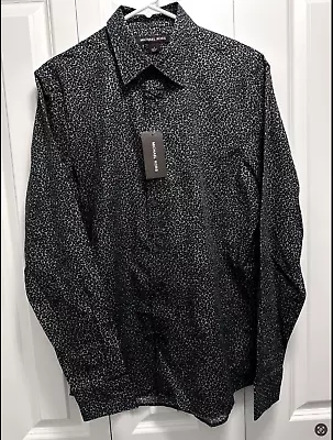 Michael Kors Men's Leopard Print Long Sleeve Button Shirt Medium M • $33.99