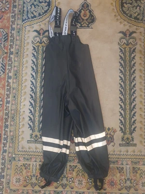 £9.90 • Buy Polarn O Pyret Black Waterproof Shell Dungarees 2-4 98/104