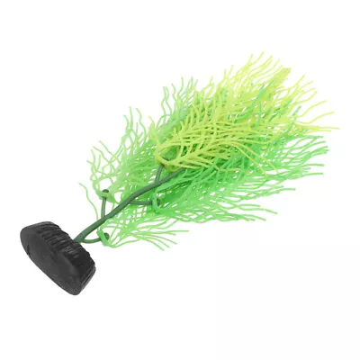  Silicone Plastic Simulation Hornwort Fake Fish Tank Aquarium Plants • £9.78