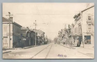 Main Street MIAMISBURG Ohio RPPC Antique POSTAL HISTORY To BOSNIA Photo 1906 • $49.99