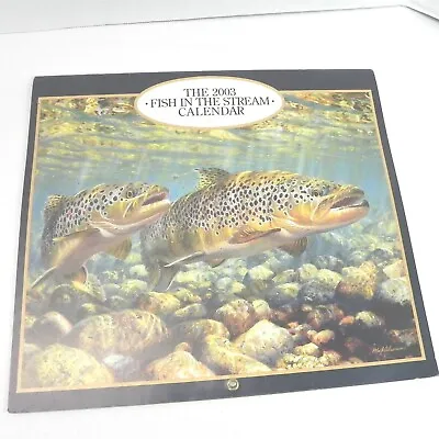 Vintage 2003 Fish In The Stream Calendar No Writing Inside Unused Paintings • $19.98