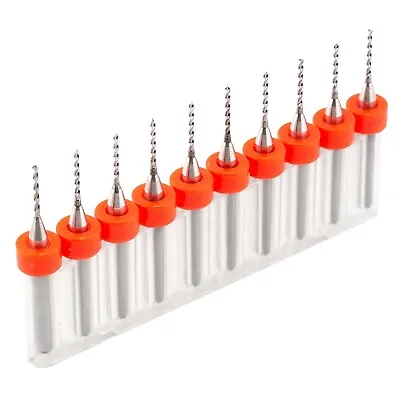 10pcs 0.95mm Micro Tungsten Carbide Twist Drill Bit PCB For Dremel Rotary CNC • $10.41