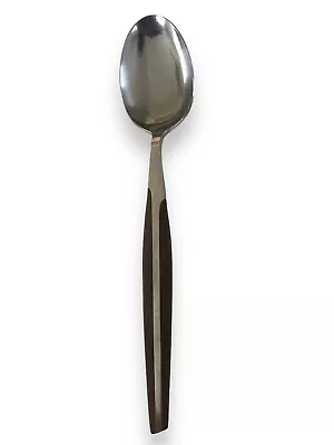 Eldan ELD2 BROWN Stainless Japan Glossy MCM Flatware SMART CHOICE 7-5/8” Spoon • $10