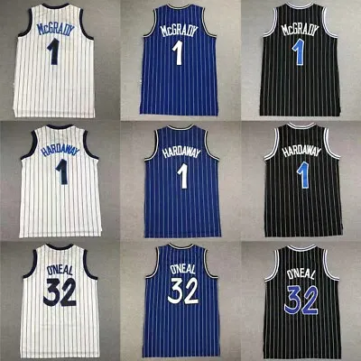 Magic Legend Orlando 1# Hardaway 1# McGrady 32# Oneal Basketball Jersey Sewn • $22.99