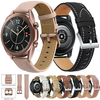 Leather Band Strap For Samsung Galaxy Watch 3 41/45 6 5 4 Classic 40/44/43/47MM • $14.55