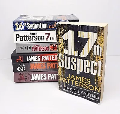 James Patterson Women's Murder Club Bundle X7 Small/Med Paperback Books Bulk Lot • $46.95