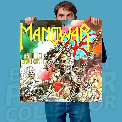 Manowar Hail To England 24x24 Album Cover Vinyl Poster • $27.16