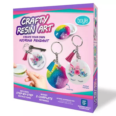 Boyle Crafty Resin Art Keyring/Pendant Project Kit Kids DIY Activity Craft 12y+ • $27