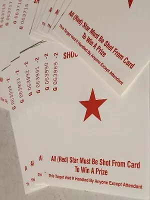 18 Lot Very Early Vintage Red Shooting Star Inc. Game Sheets G2 Series Numerical • $16.87