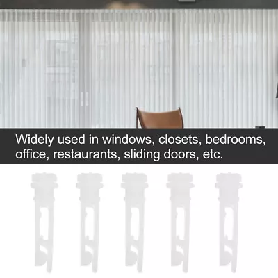 10pcs Vertical Blind Carrier Clip Replacement Curtain Pulley Hook Track • £5.61