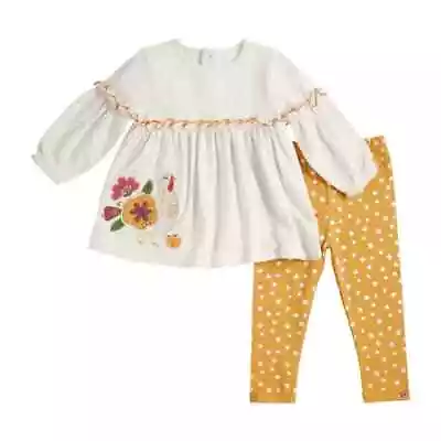 Mud Pie Baby Girl  Thanksgiving Turkey Tunic & Legging Set Choose Size NEW • $24.95