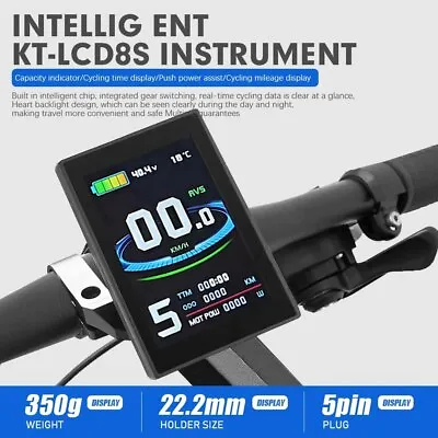 E-bike LCD8S/8SU Display 24V 36V 48V Control Panel With USB For E-bike Kit Part • $136.12