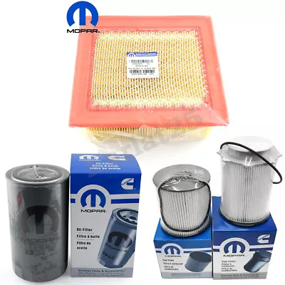 Mopar Diesel Fuel & Oil Filter And Air Filter Set For 2019-21 Ram 2500 3500 6.7L • $125.76