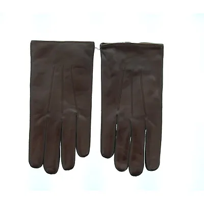 Coach Nappa Leather Gloves Men's Winter Driving Gloves Cashmere Lined 82863 • $63.99
