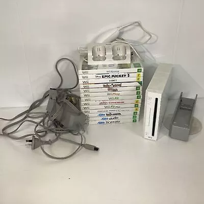 Nintendo Wii Console & Game Bundle W/Accessories (O3) W#667 • $52