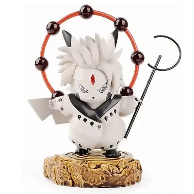 Pikachu Cosplay NARUTO Uchiha Madara Six Path A Anime Figure Kawaii Room Decor • $26.09