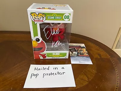 Funko Pop Sesame Street  Elmo  #08 Kevin Clash Signed JSA COA • $280.49